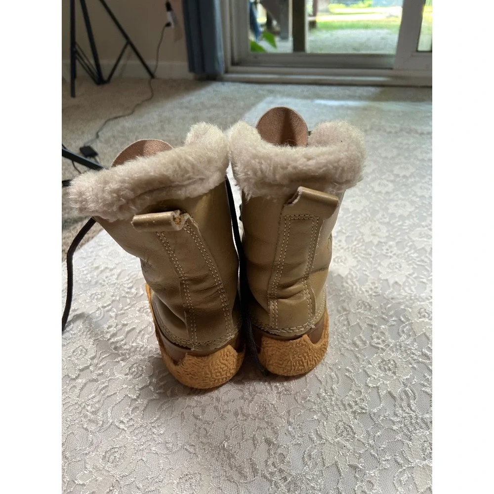 Vintage 70s Sorel Kaufman Leather Winter Snow Boots Women 5 Apres Cabin Gorpcore